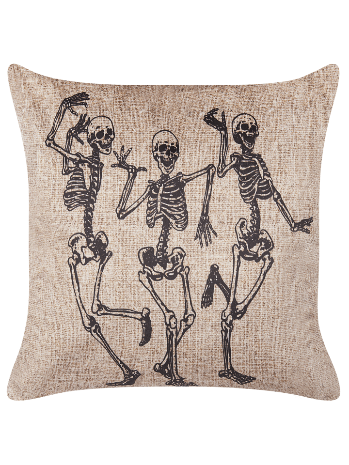 Dekokissen MORTESTI in Beige/Schwarz - (W) 45 x (H) 12 x (L) 45 cm