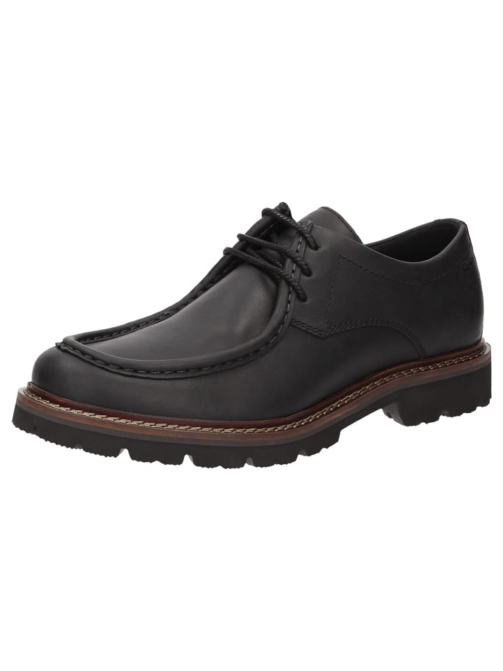 Schnürschuh Adalrik-714-H in schwarz