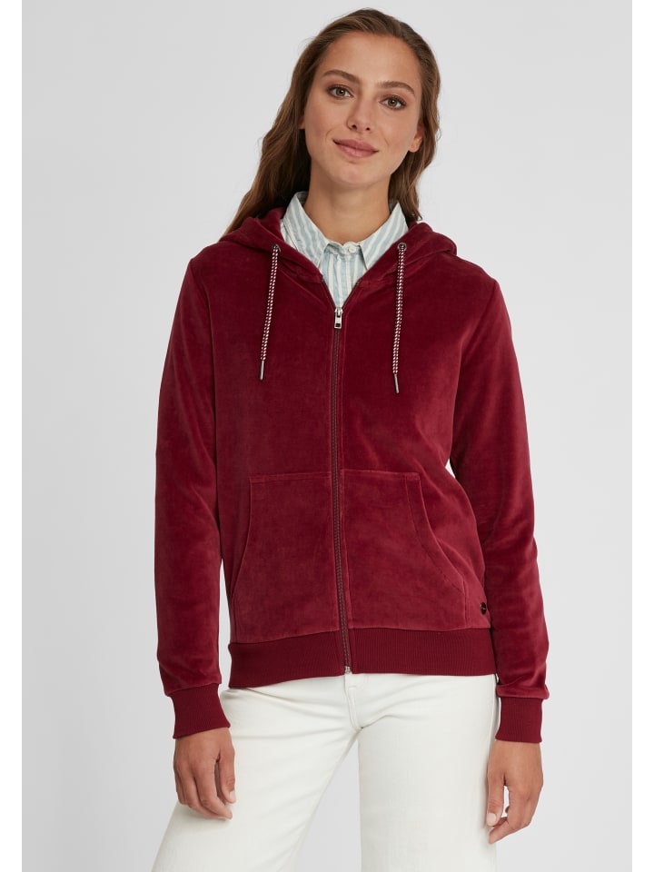Kapuzensweatjacke OXVicky in Rot