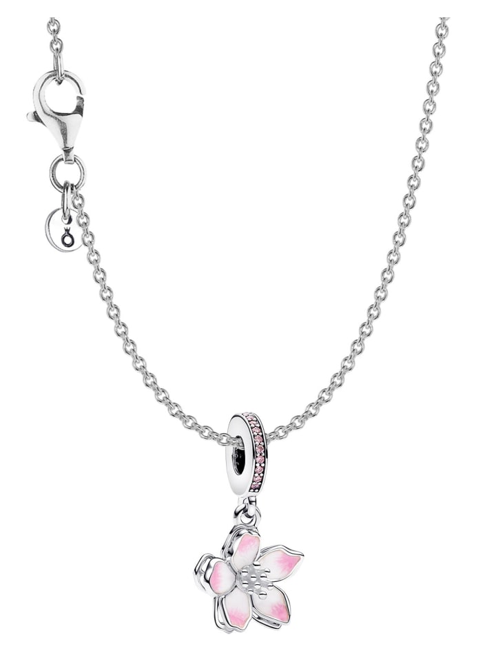 Damen-Halskette Silber Geschenkset Kirschblüte