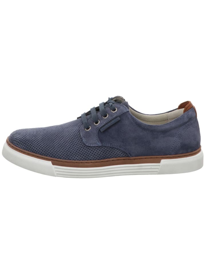 Komfort Schnürschuh in blau