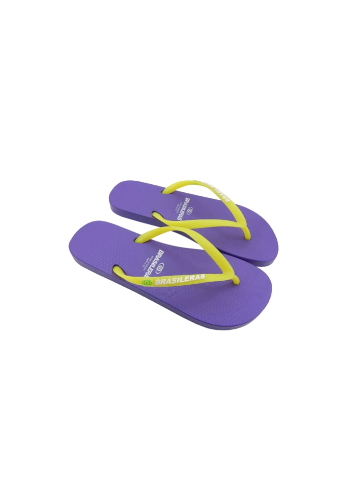 Zehentrenner "Classic Combi Neon W" in Lila/Gelb