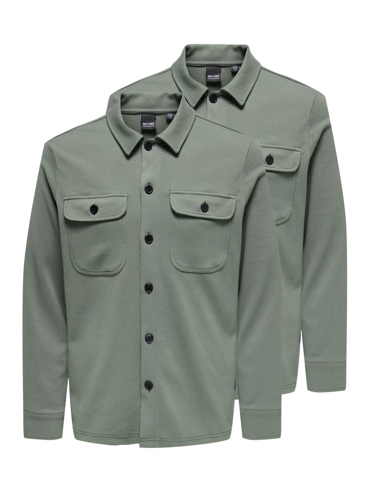 Hemdjacke / Overshirt Newkodyl in Castor gray