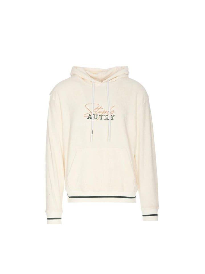Weiß Baumwolle Hoodie