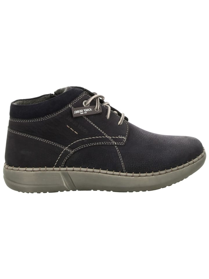 Schnürstiefelette in blau