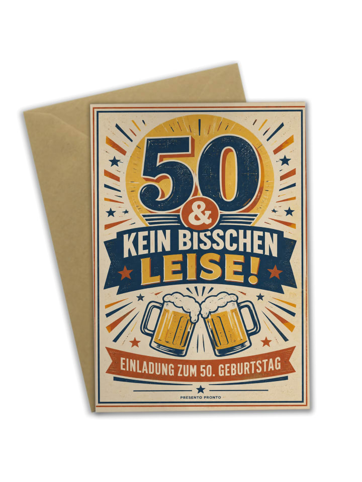 Geburtstagskarte Bierglas lässig Design mit Spruch in Weiß