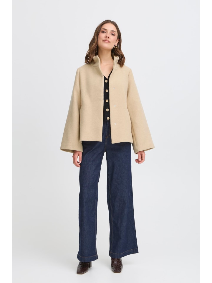 Jacke FRCHARLOTTE Box fit in Warm Sand Melange