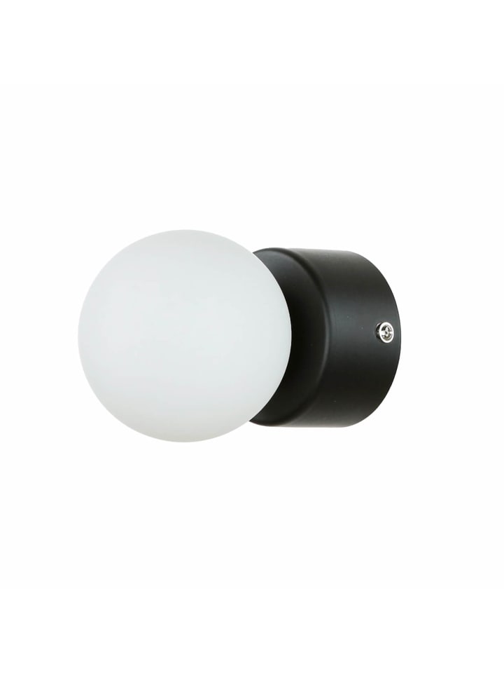 Wandlampe (B)6.5 x (H)8 cm in Schwarz Weiß