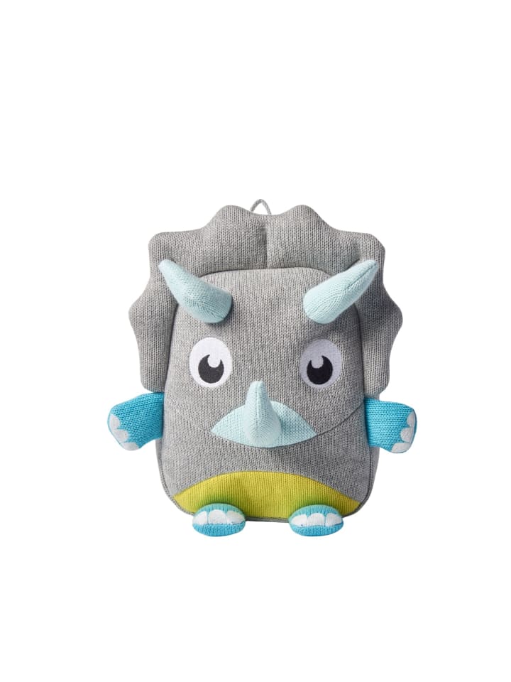 Rucksack Dinosaurier Triceratops in Blau – (B)25 x (H)31 x (T)9 cm