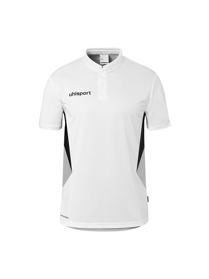 POLO SHIRT Equipe 29 in weiß/steingrau/schwarz