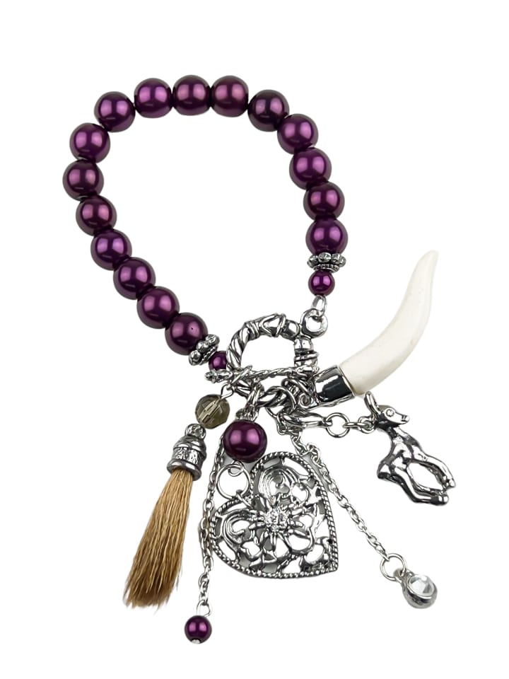 Trachtenarmband " Greta " in lila