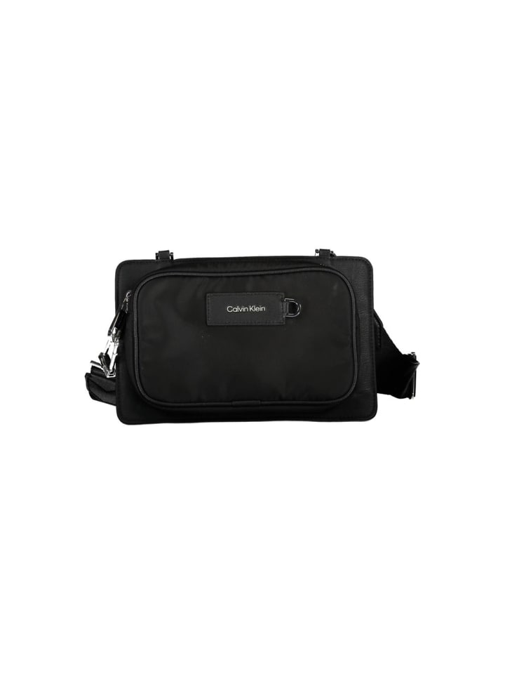 Schwarz Polyester Herren Schulter Tasche
