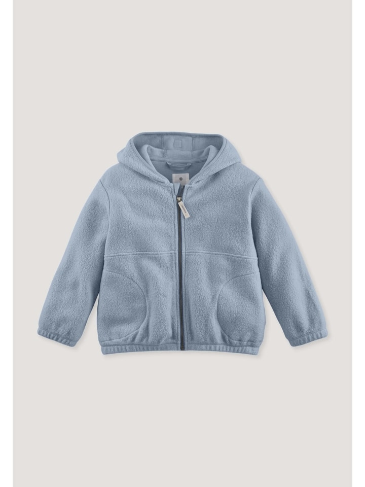 Fleece Jacke in helles jeansblau