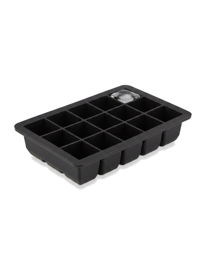 Eiswürfelform in Schwarz - (B)15x (H)3 x (T)9,5 cm