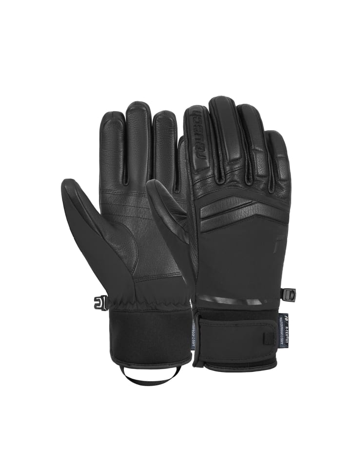 Finger Skihandschuhe in schwarz