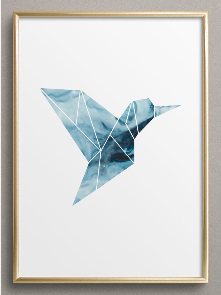 Poster / Kunstdruck "Kolibri" I Ohne Rahmen
