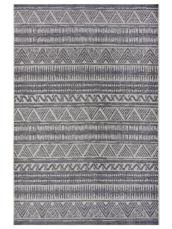 Clyde In- und Outdoor Teppich Loto - grau, beige