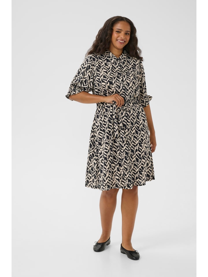 Kleid KCdena Regular fit in Black/Feather Grey Lines