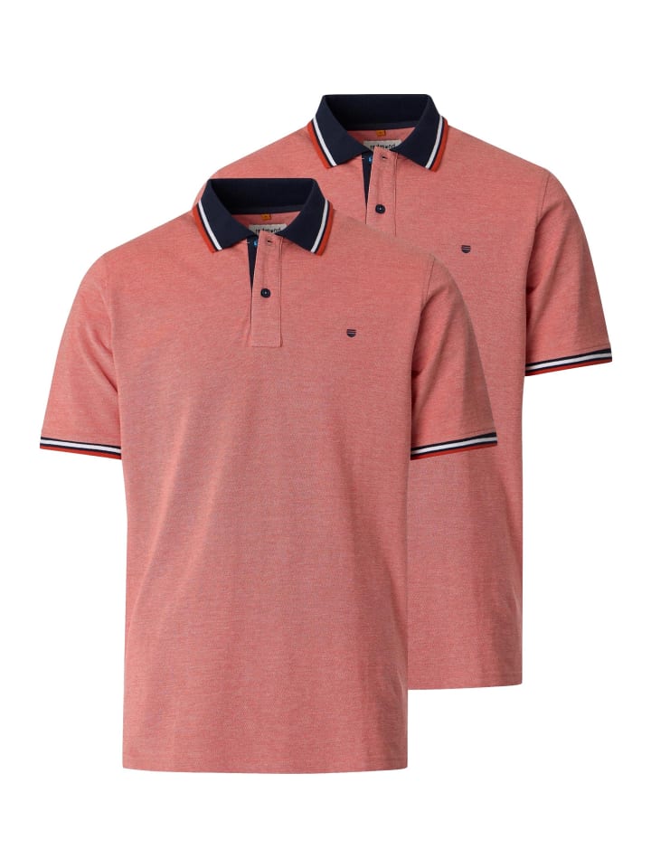 Poloshirt Basic in Rot