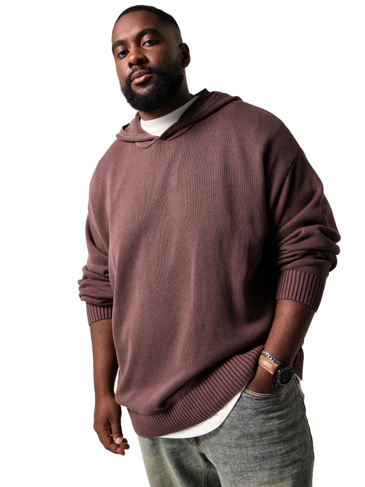 Pullover in aubergine