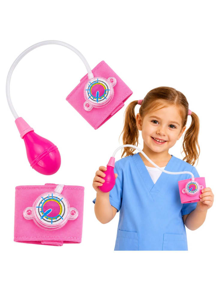 Blutdruckmessgerät für Kinder mit beweglichem Zeiger, rosa