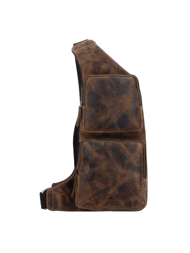 Vintage Sling Bag Leder 43 cm brown