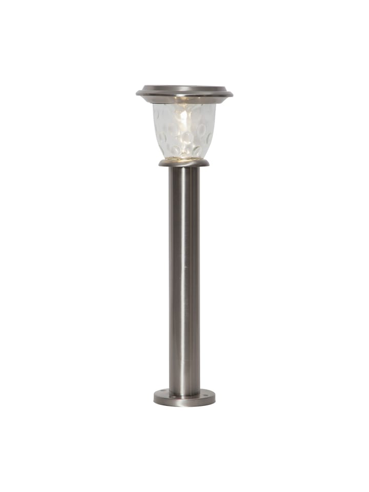 LED Solar-Wegeleuchte ,Pireus', Edelstahl, Dämmerungssensor, silber, 6