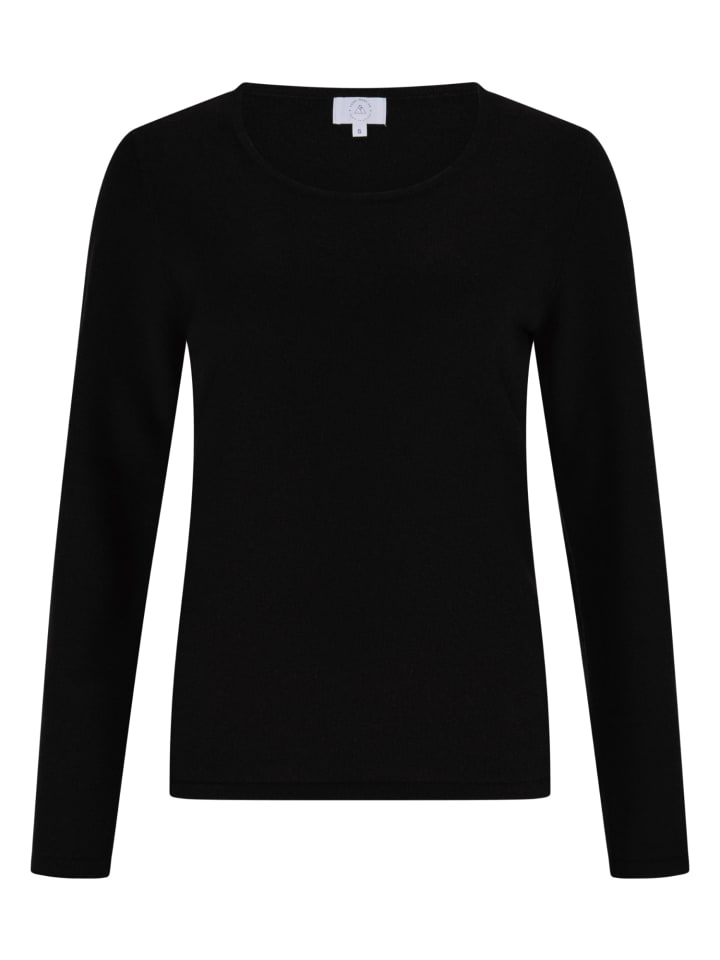 Rundhals Pullover in Schwarz