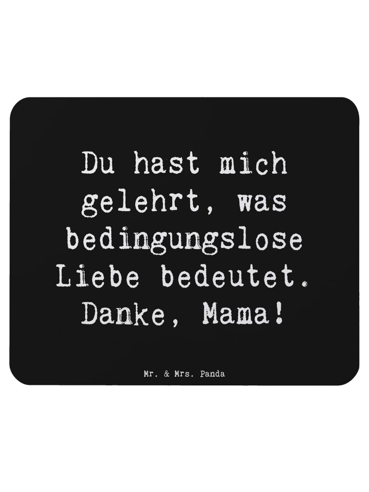 Mouse Pad Spruch Mama Liebe mit Spruch in Schwarz