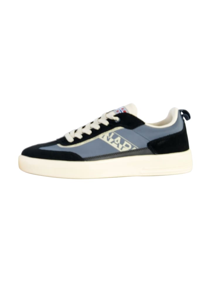 Bark-Sneaker aus Leder (niedrige Ausführung) Schwarz