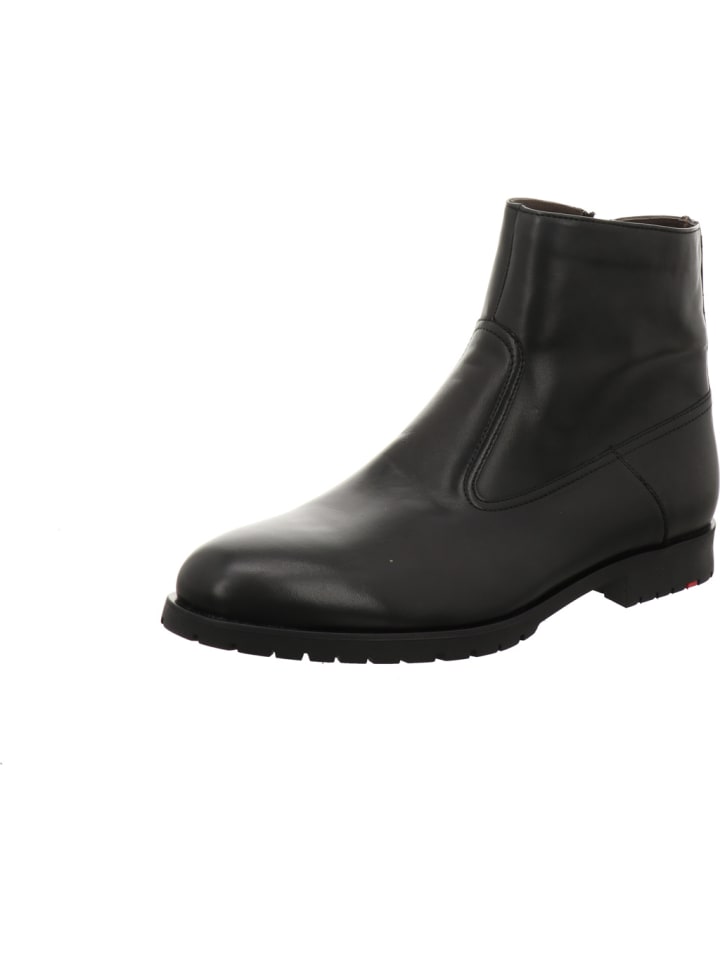 Schnürstiefeletten in schwarz