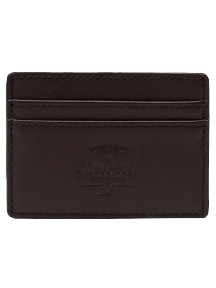 Herschel Charlie Leather RFID Wallet in Braun