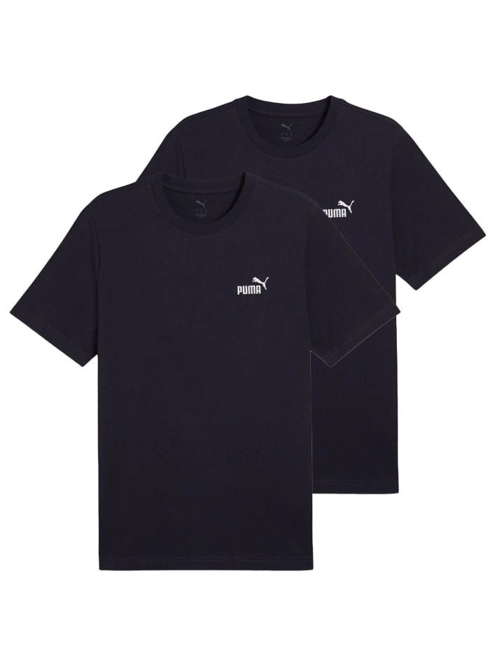 T-Shirt 2er Pack in Dunkelblau