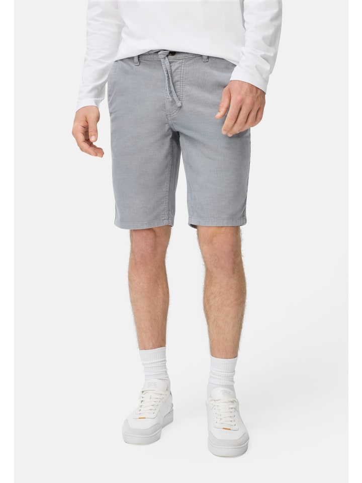 Relaxed Fit Shorts aus Baumwoll-Polyester-Mix in Tintenblau
