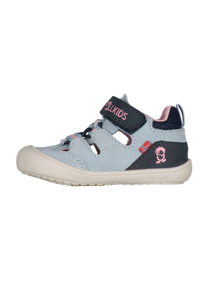 Leder-Lauflernschuhe Femund in sky blue