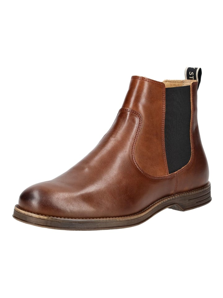 Stiefelette Cognac