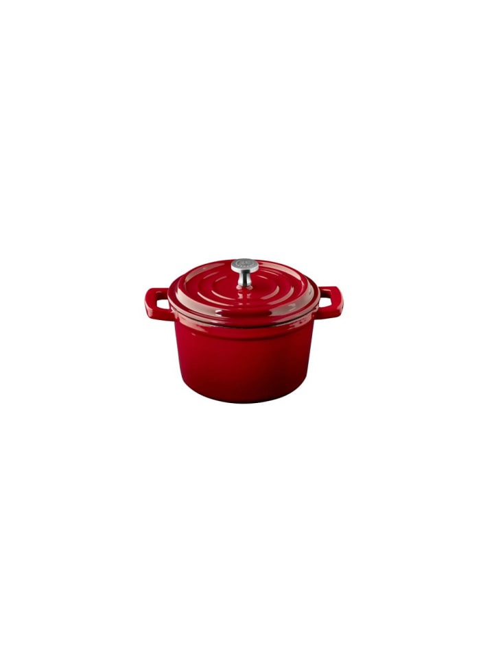 Mini-Topf 5 STARS in rot - Ø 11 cm, H: 6,5 cm 0,35 Liter