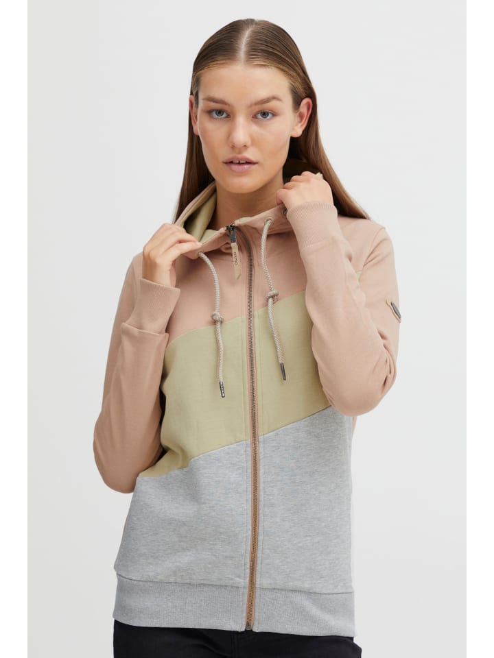 Kapuzensweatjacke OXAggi in Rosa