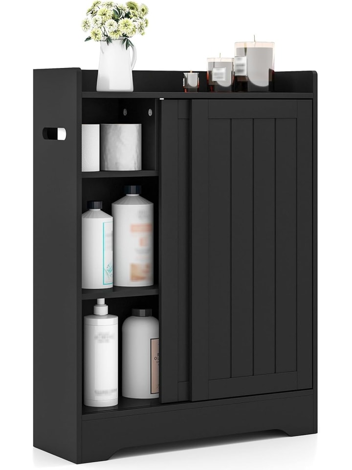 Badezimmerschrank in Schwarz