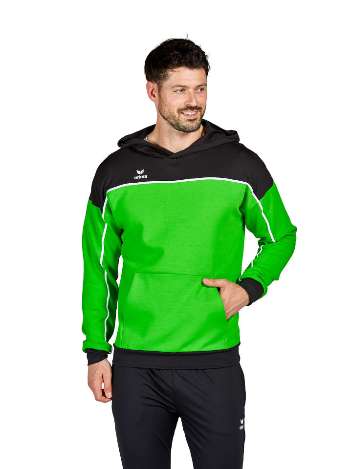 Herren Change By Erima Kapuzensweat in green/schwarz/weiss