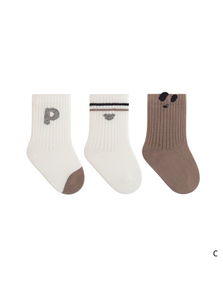5er-Set 'P' Baby Socken