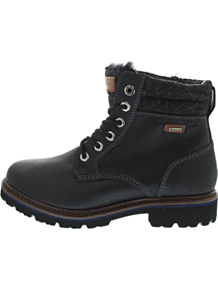 Adalrik Schnürstiefel Schwarz