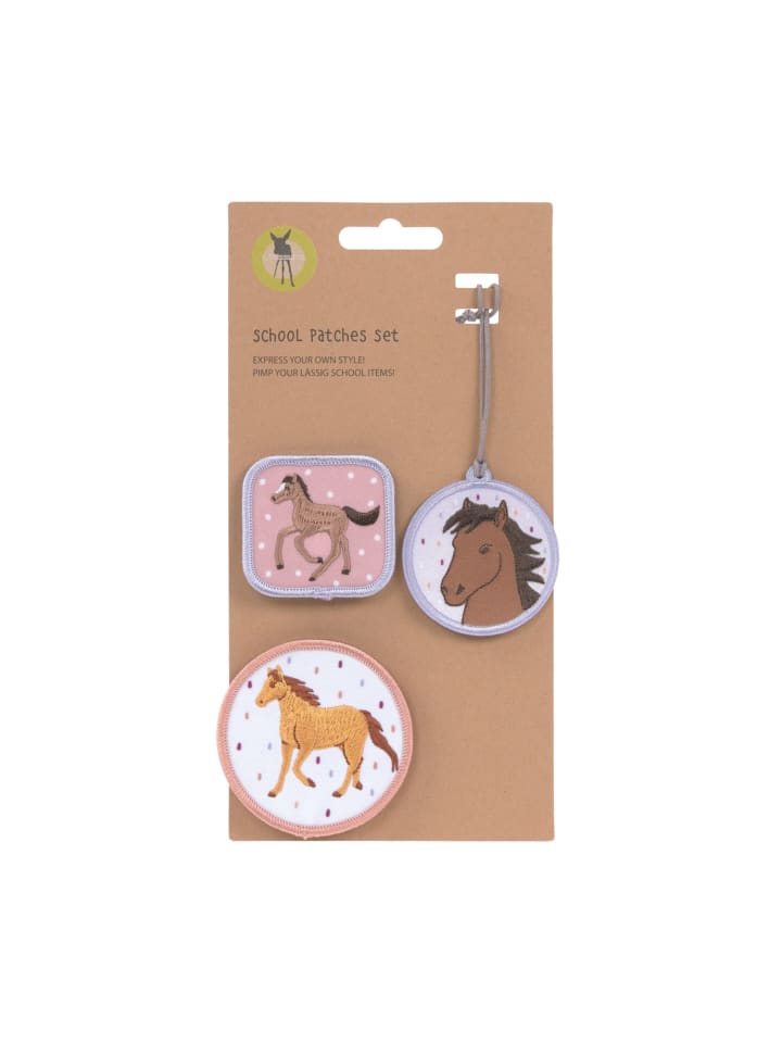 Lässig Anhänger & Patches - Schul Set Unique, Horse