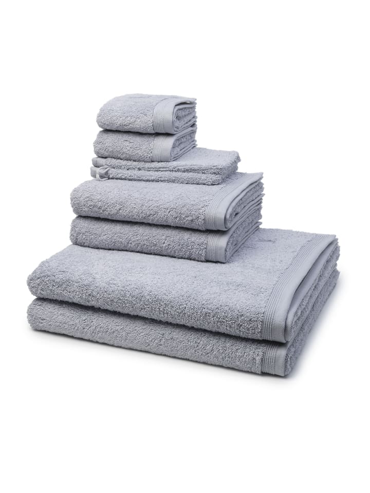 2 X Wasch- 2 X Gäste- 2 X Dusch- 2 X Handtuch im Set Superwuschel in Silver