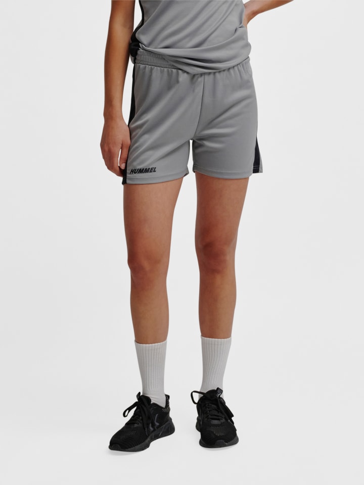 Verstellbare Taille Kurze Hose Hmlmulti Fußball Damen in SHARKSKIN
