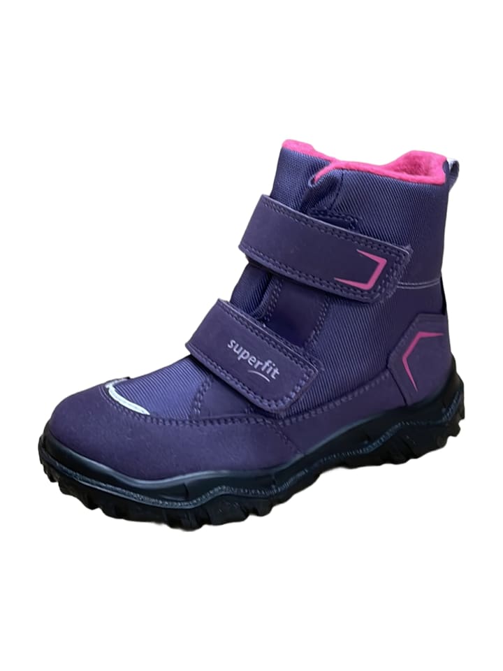 Klettstiefel in Lila