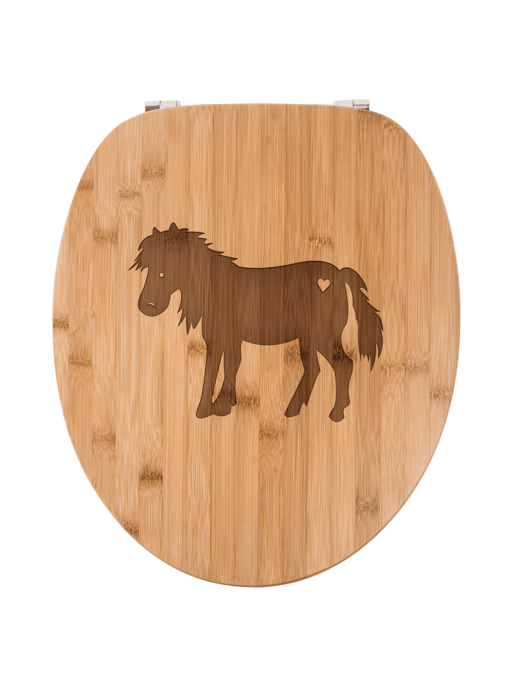 WC Brille Pony ohne Spruch in Transparent