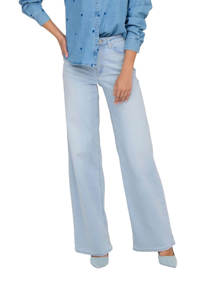 Jeans ONLMADISON BLUSH HW WIDE comfort/relaxed in Blau