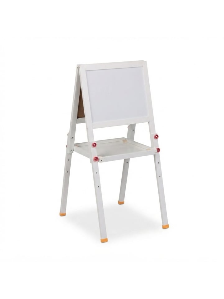 Kinderstandtafel in Weiß - (B)39 x (H)65 - 77 x (T)44,5 cm