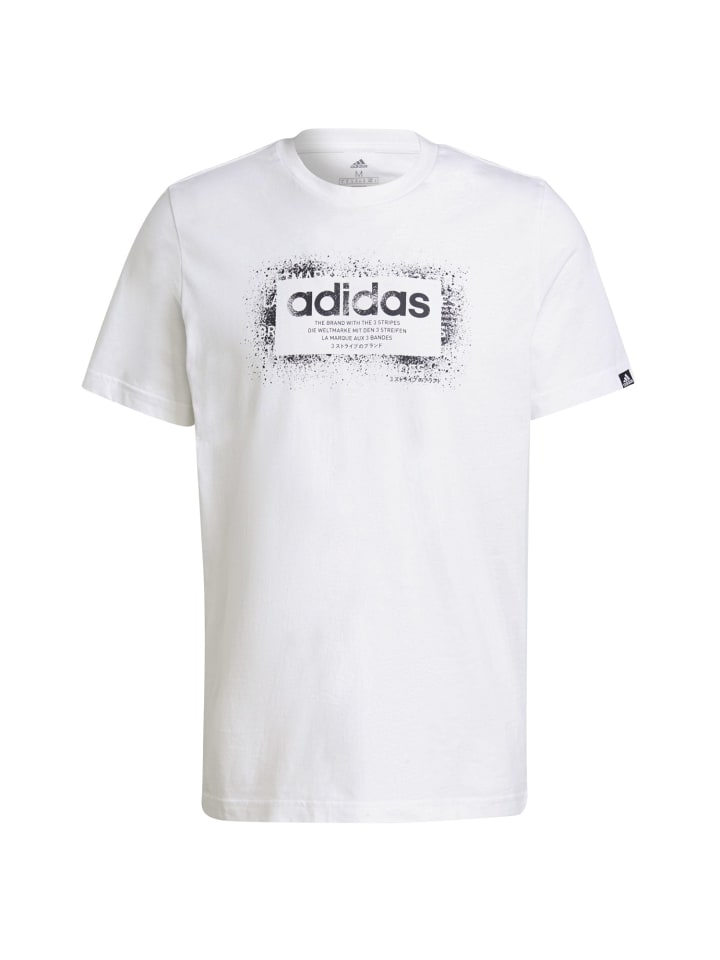 T-Shirt Rundhalsausschnitt in weiß